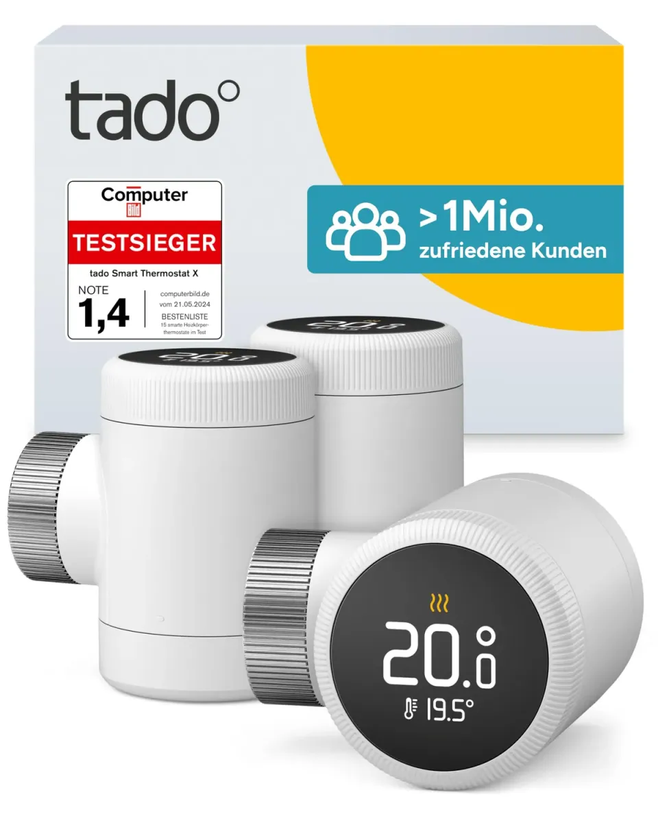 tado° V3+ Heizkörperthermostat 3er Pack smart App