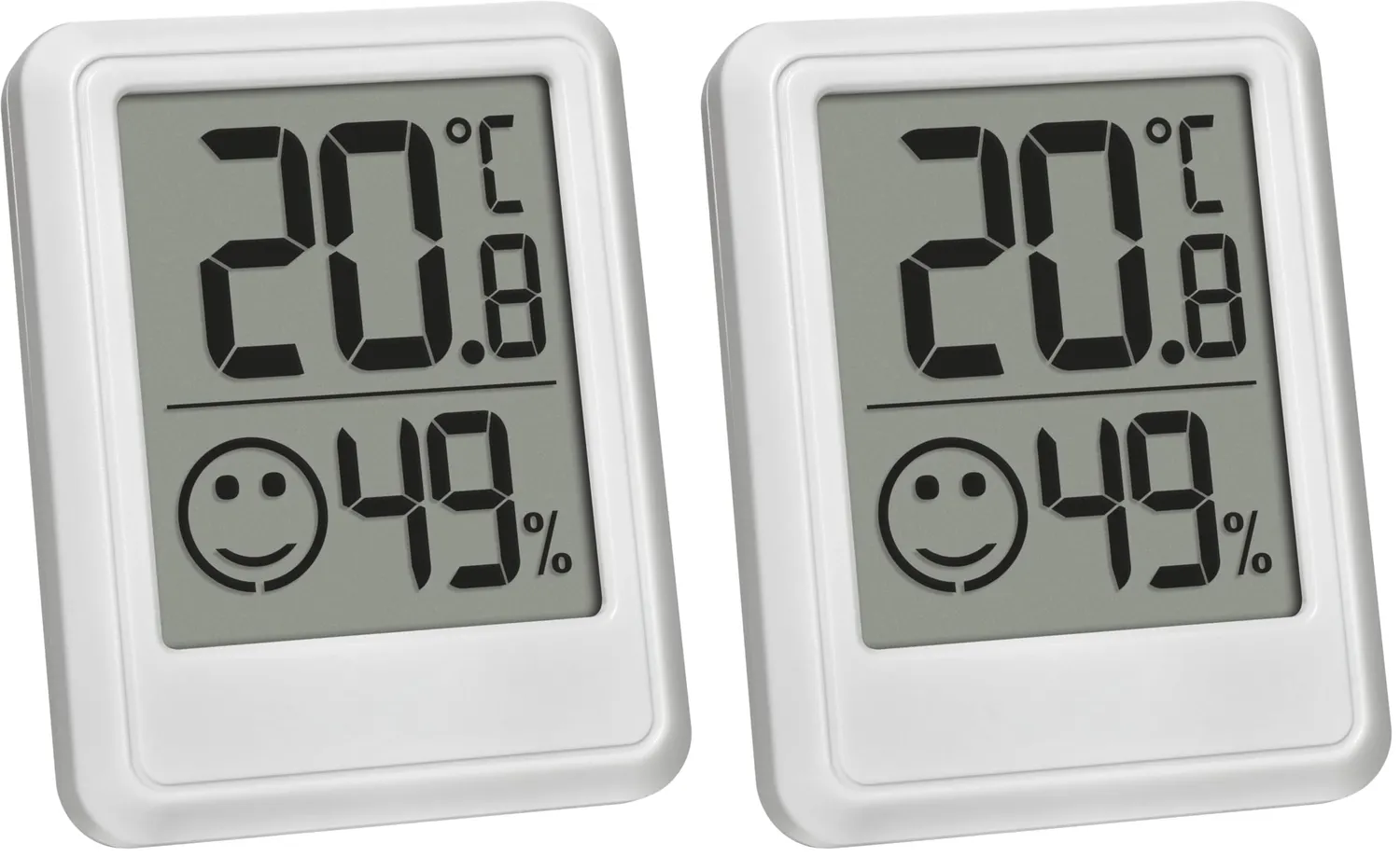 TFA Dostmann 30.5060.02 Mini Thermo-Hygrometer weiß digital