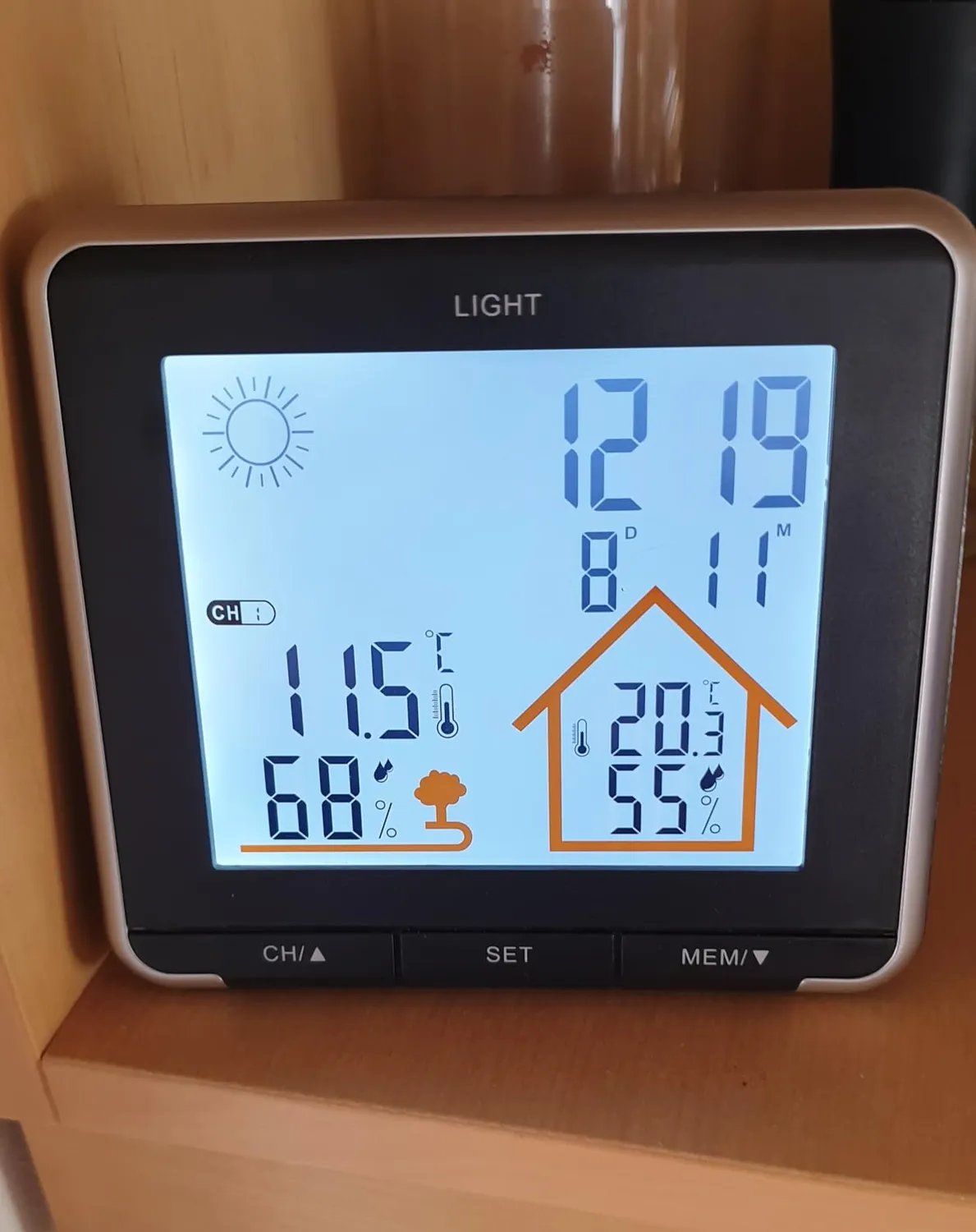 TFA Dostmann Life 35.1153.01 Funkwetterstation schwarz mit Sensor
