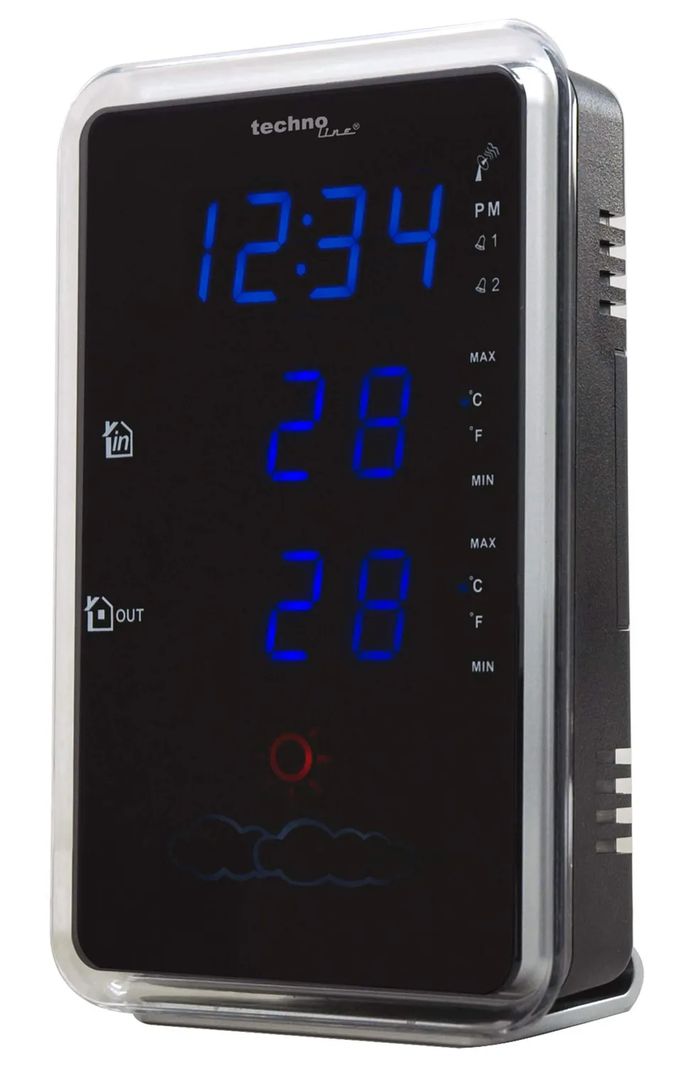 Technoline WS 6840 Wetterstation Silber-Schwarz