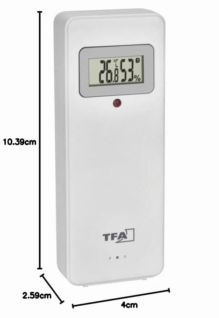 TFA Dostmann 30.3247.02 Thermo-Hygrosender 100m Display