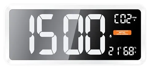 Technoline WL 1040 CO2-Messgerät XXL-Wanduhr NDIR
