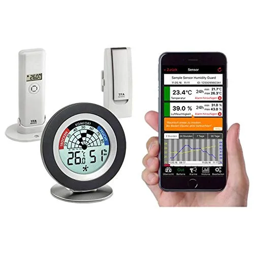 TFA Dostmann Cosy Radar 31.4008.02 Thermo-Hygrometer Set
