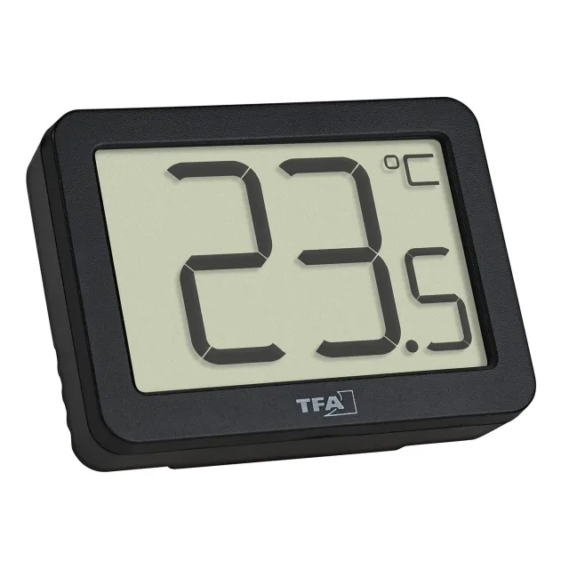 TFA Dostmann 30.1065.01 Thermometer schwarz kompakt Max-Min