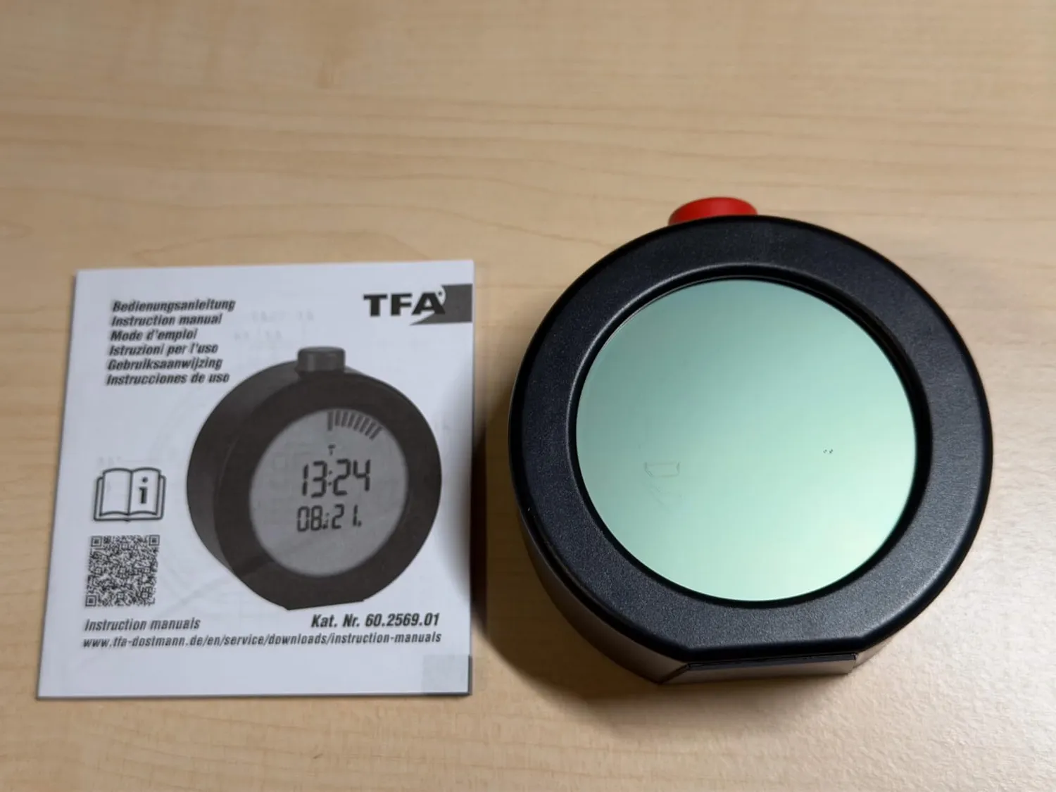 TFA Dostmann 60.2569 digitaler Funk-Wecker Timer schwarz