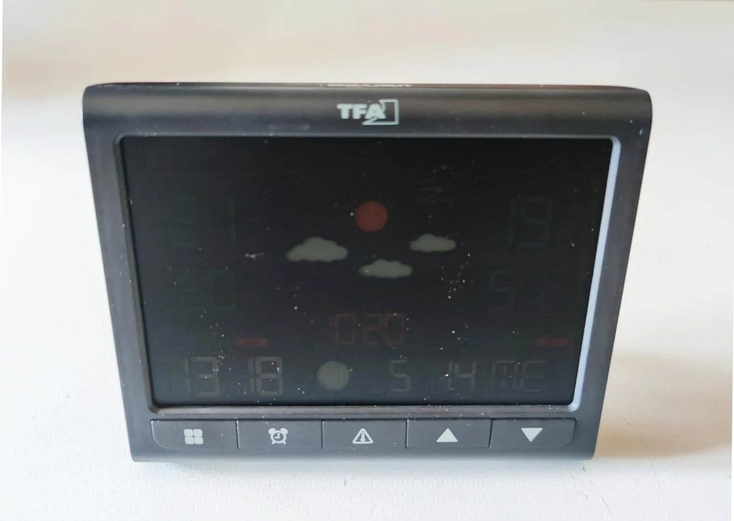 TFA Dostmann Contrast 35.1171 Wetterstation schwarz VA-Display