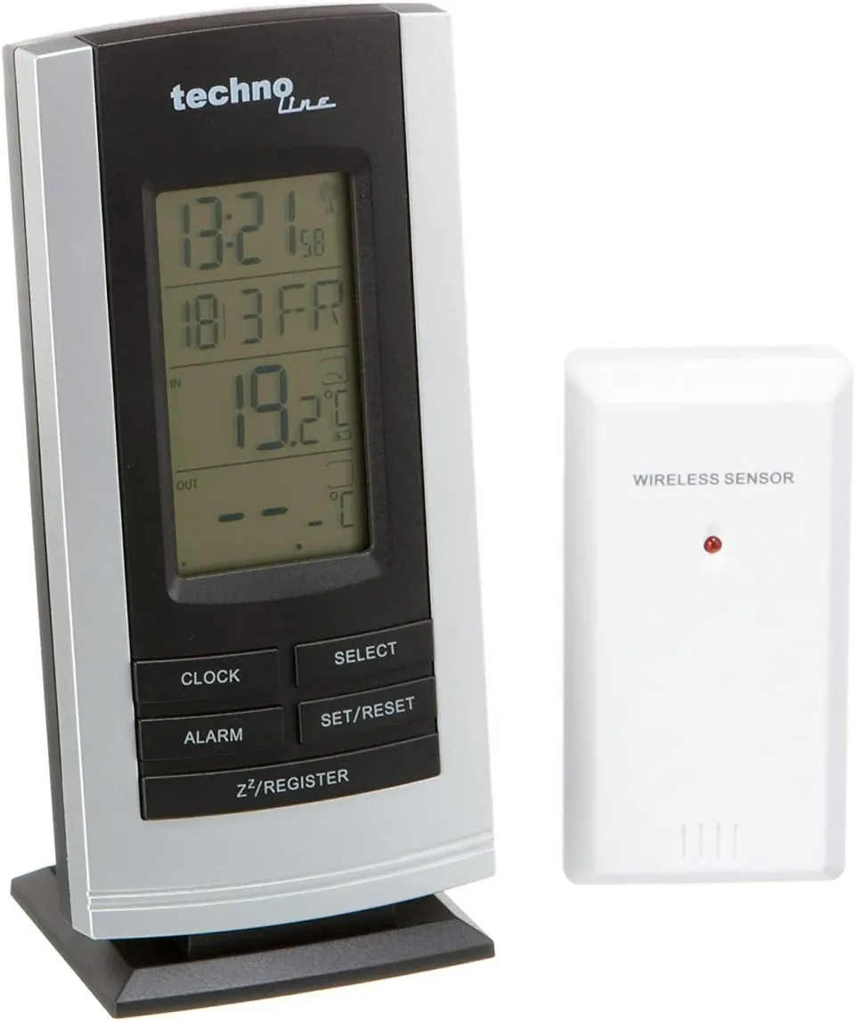 Technoline WS 9180 Wetterstation Silber mit Funkuhr