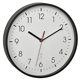 TFA Dostmann 60.3550.01 Funk-Wanduhr analog schwarz 245 mm