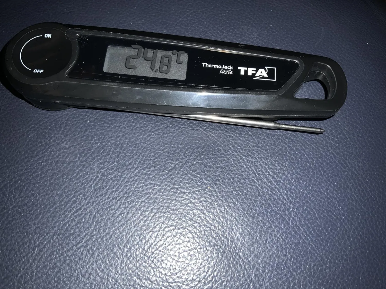 TFA Dostmann Thermo Jack Taste 30.2035 Fleischthermometer schwarz ±0,5°C