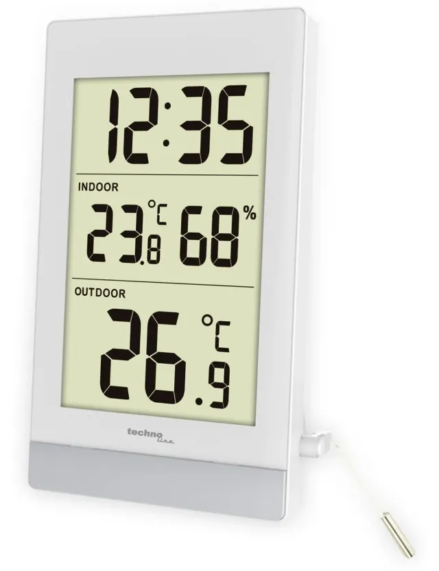 Technoline WS7039 Temperaturstation Kabelfühler weiß