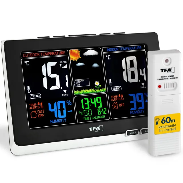 TFA Dostmann Spring 35.1129 Funk-Wetterstation Bundle