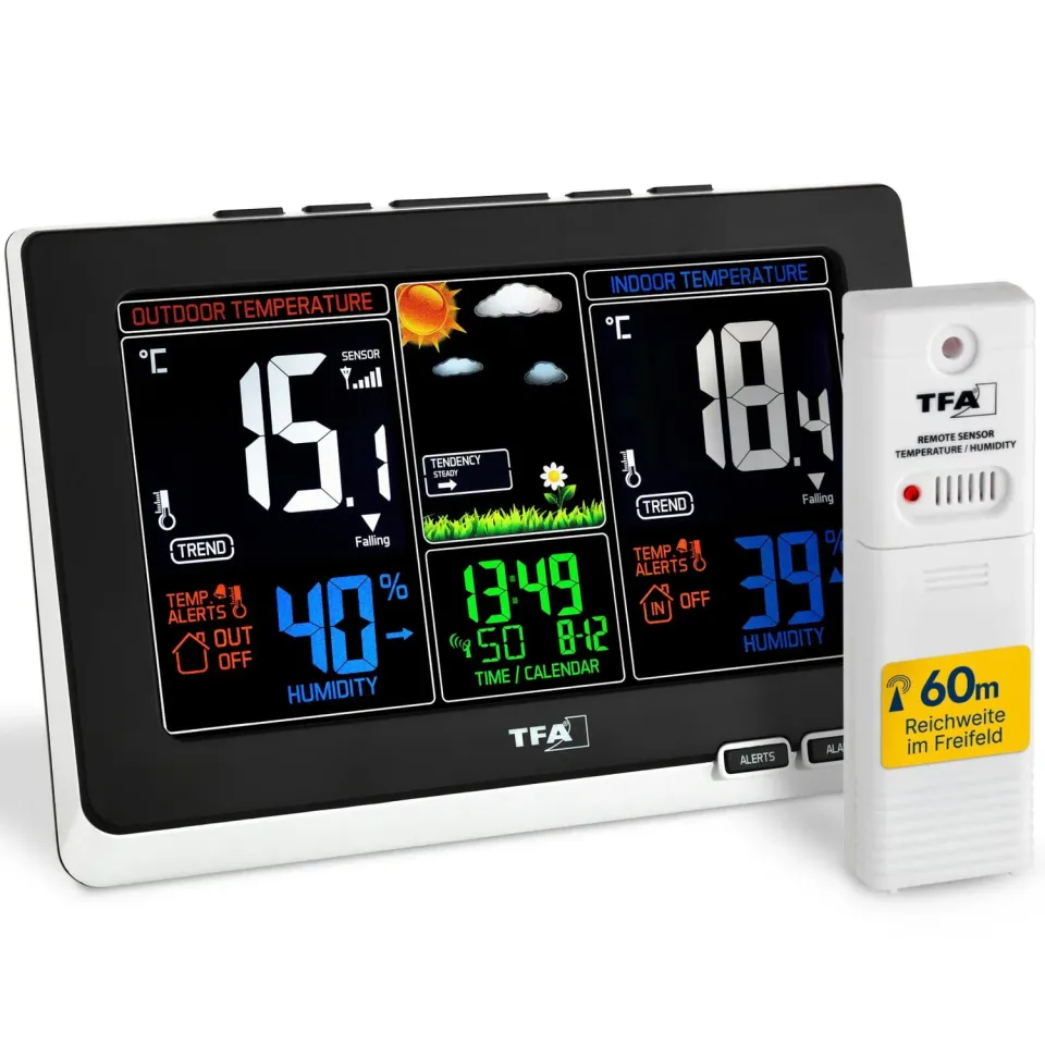 TFA Dostmann Spring 35.1129 Funk-Wetterstation Bundle