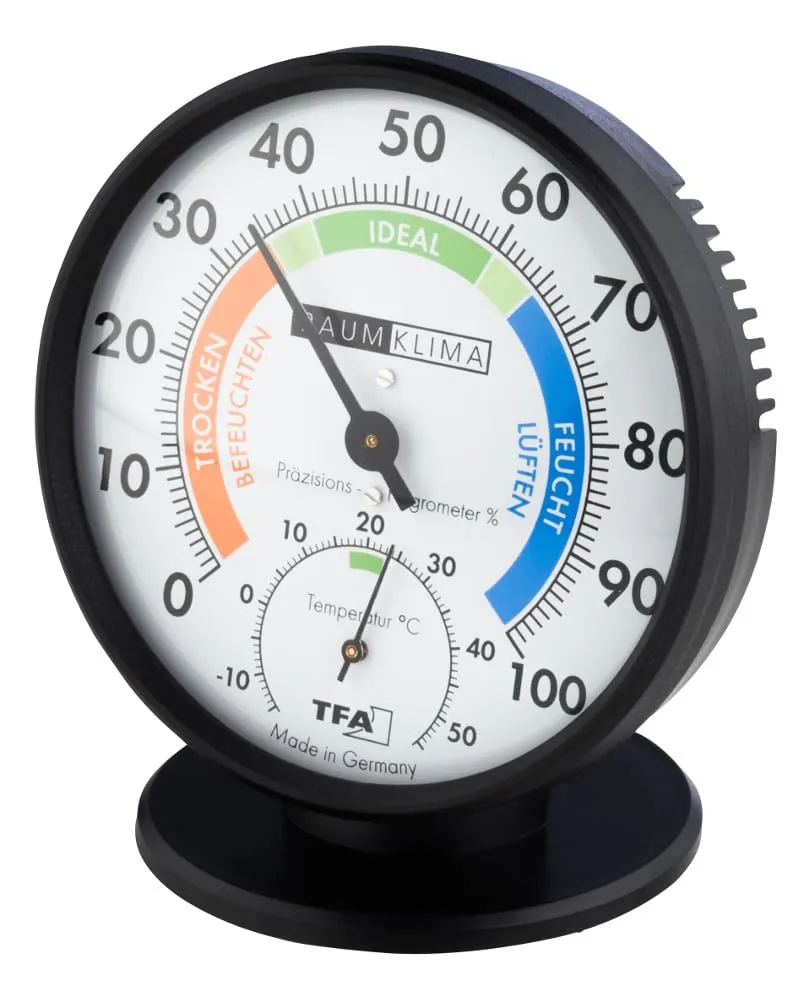 TFA Dostmann 45.2033 Thermo-Hygrometer analog schwarz