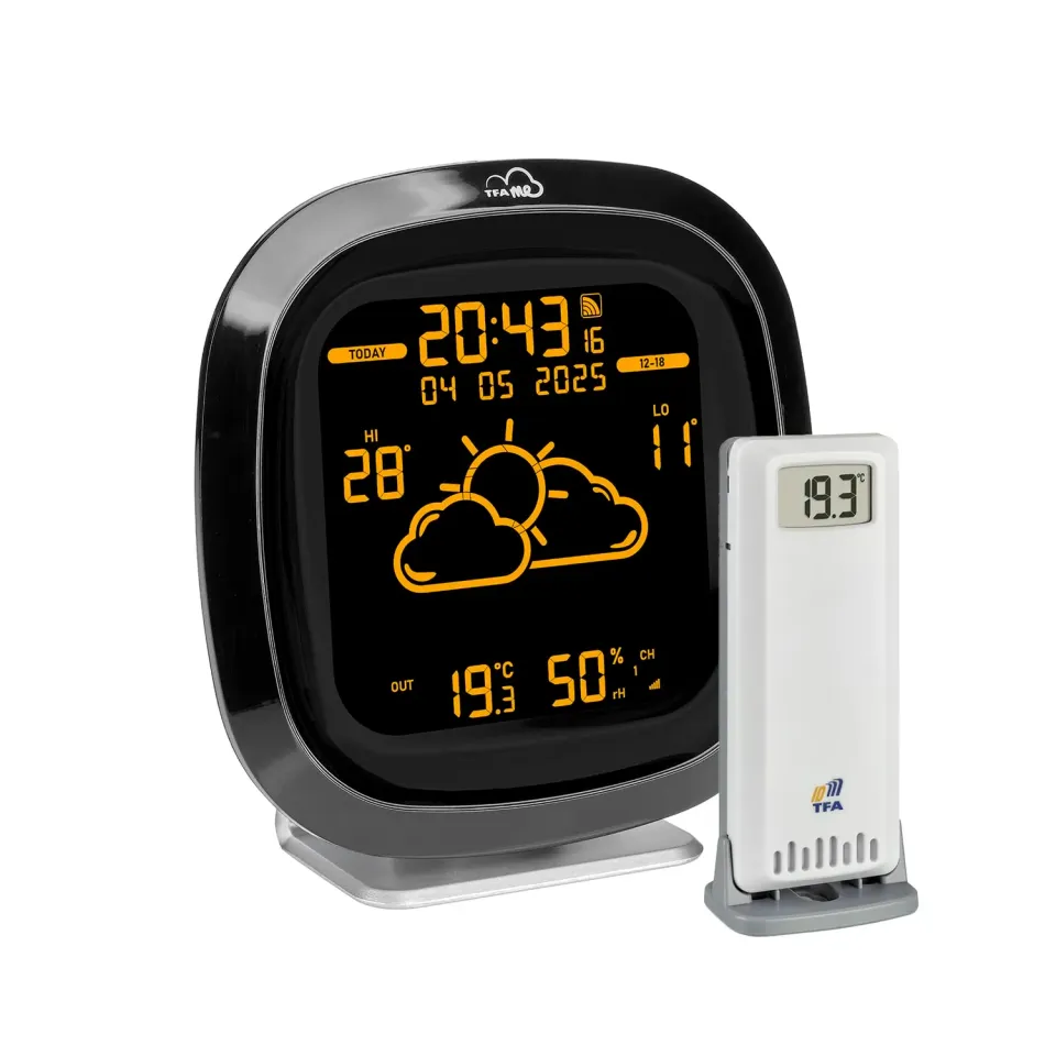 TFA Dostmann TFA.me ID-04 35.8102 WLAN-Wetterstation schwarz