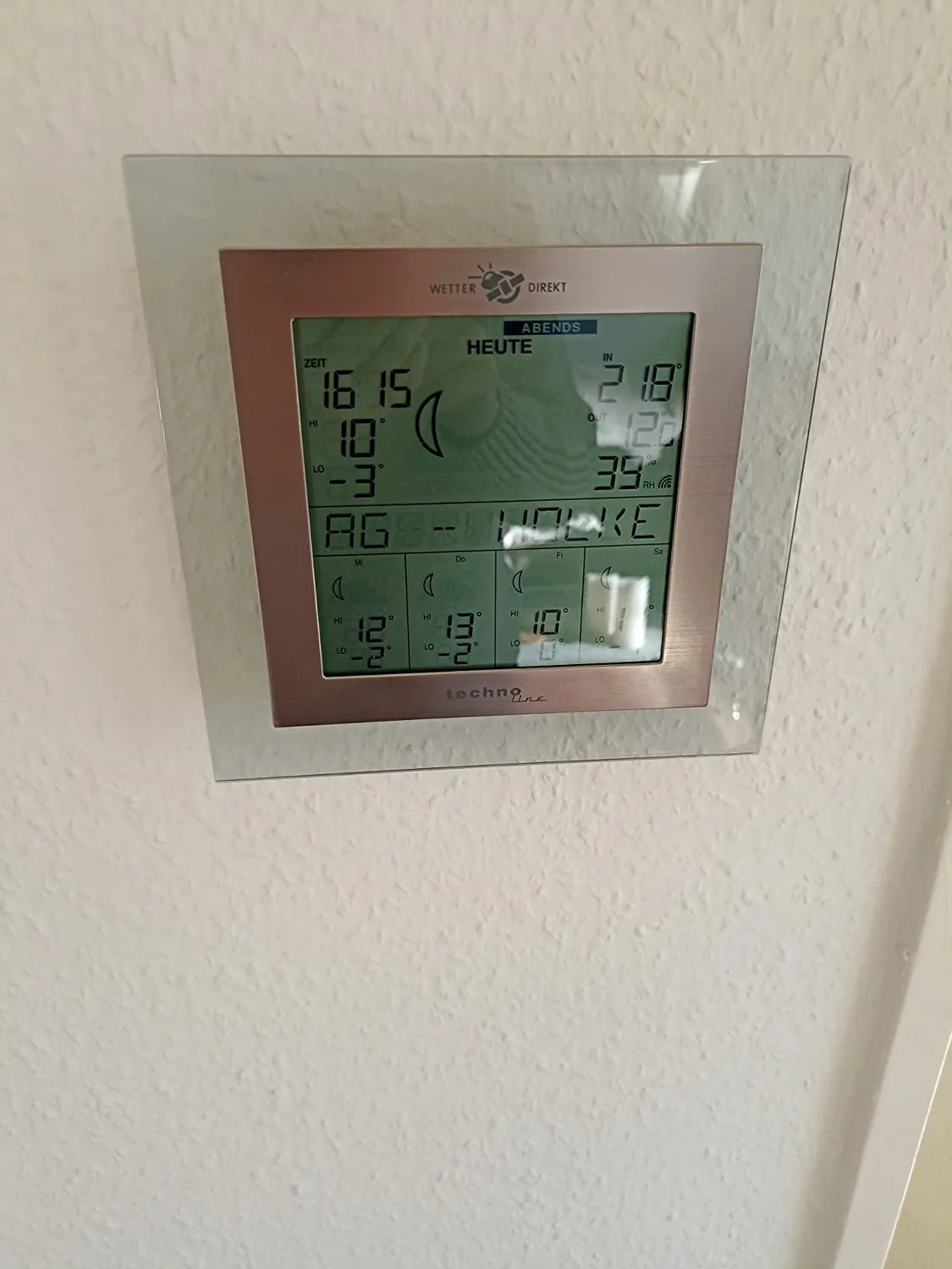 Technoline WD4017 Wetterstation WetterDirekt schwarz-weiß
