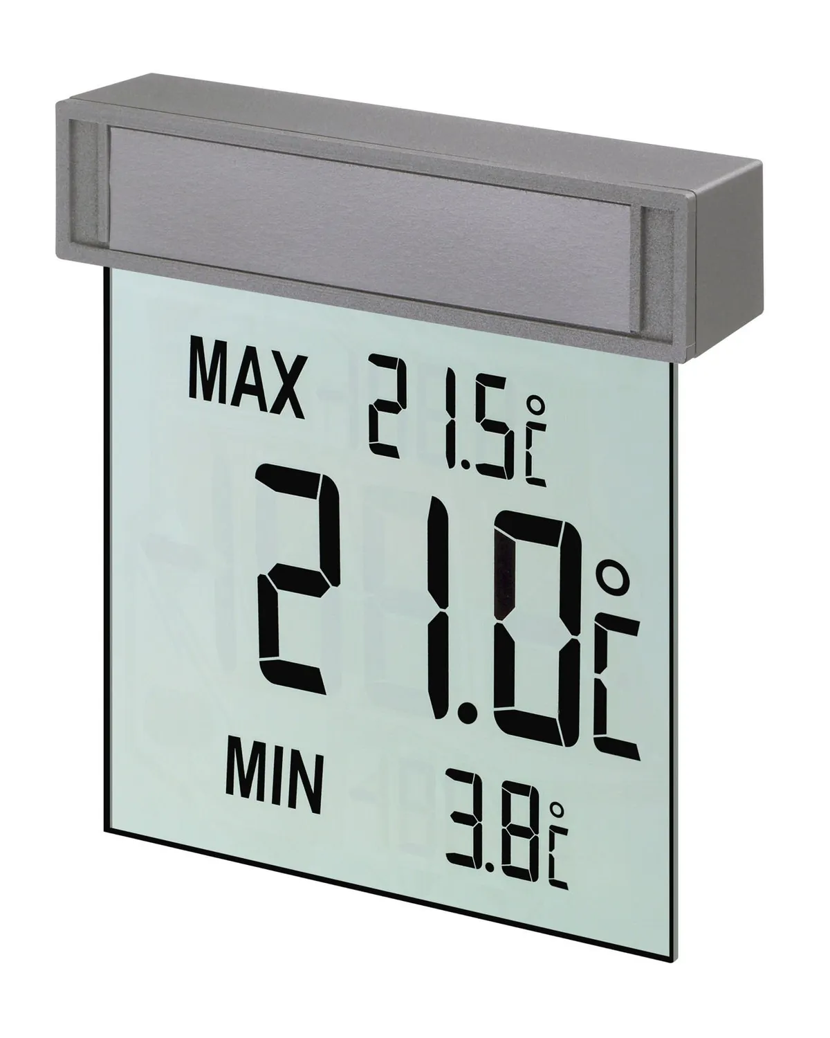 TFA Dostmann Vision 30.1025.10 digitales Fensterthermometer anthrazit