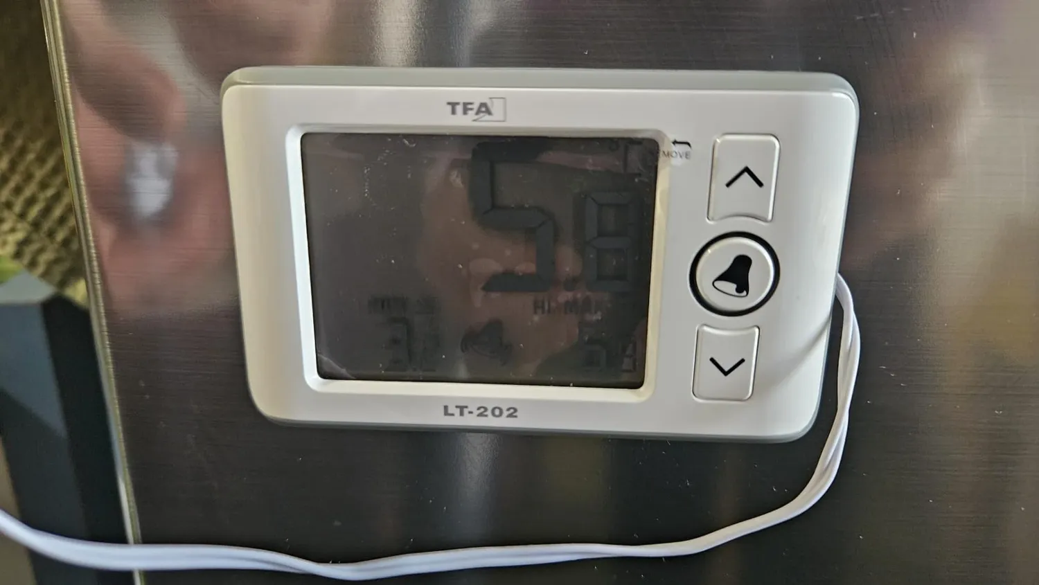 TFA Dostmann LT202 30.1052 Profi-Thermometer weiß Alarm