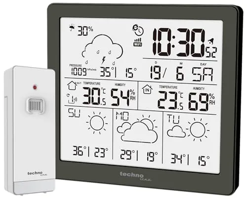 Technoline WD 2200 WLAN-Wetterstation mit Außensensor App
