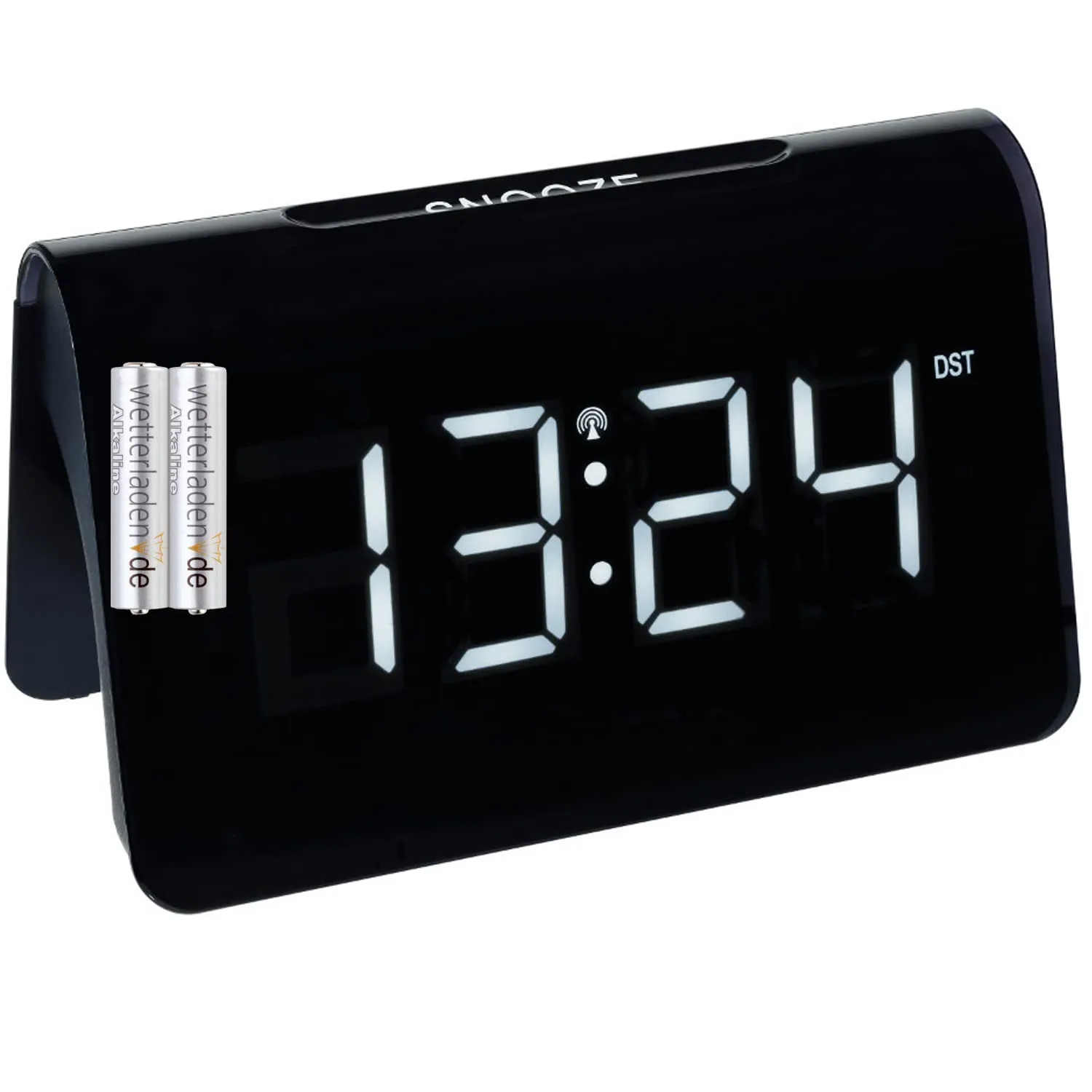 TFA Dostmann Icon 60.2543.05 Funkwecker Rote Ziffern LED Netz