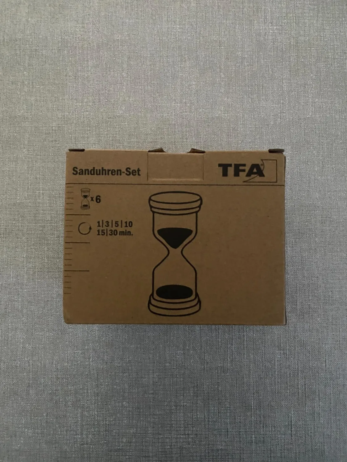 TFA Dostmann 18.6012.30 Sanduhr-Set 6-teilig bunt Glas