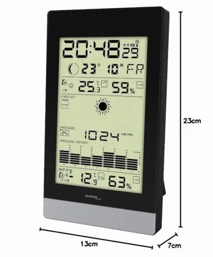 Technoline WS 9050 Wetterstation hochkant mit Frostalarm