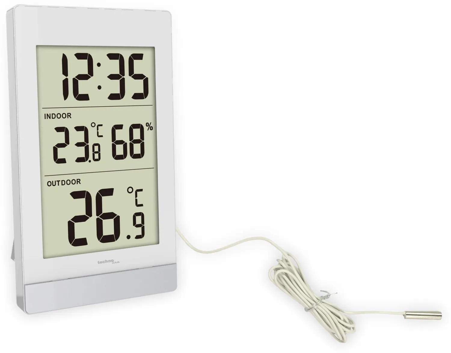 Technoline WS7039 Temperaturstation Kabelfühler weiß