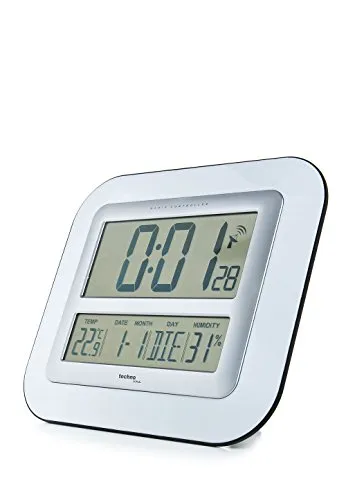 Technoline WS 8006 Funkwanduhr Weiß mit Hygrometer
