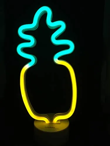 Technoline LED-Dekoleuchte Ananas gelb batteriebetrieben Balkon