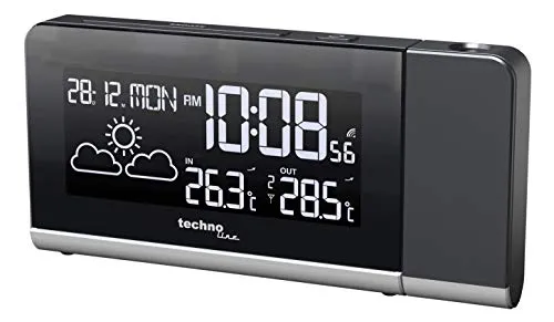 Technoline WT 539 Projektionswecker Funk mit Wettervorhersage