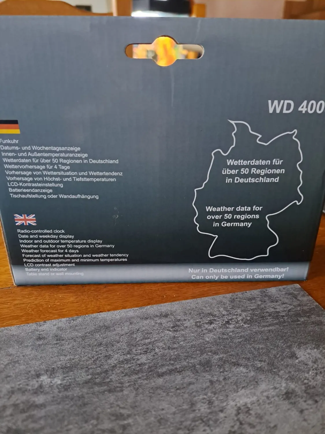 Technoline WD 4005 WetterDirekt-Station braun 4-Tage-Prognose