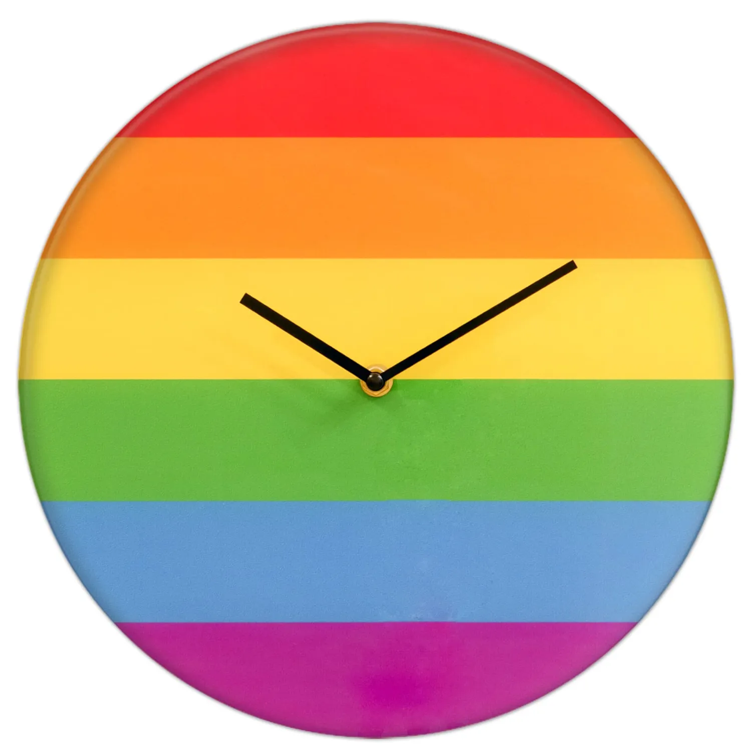 Technoline Rainbow Wanduhr 30 cm Glas Regenbogen