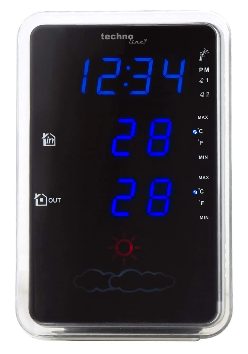 Technoline WS 6840 Wetterstation Silber-Schwarz