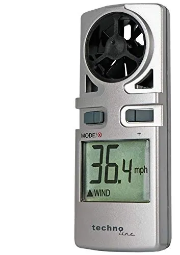 Technoline EA 3000 Hand-Windmesser grau mit Beleuchtung