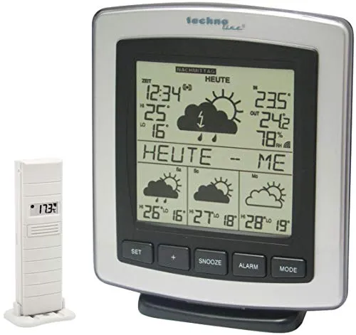 Technoline WD 4204 Wetterstation grau-schwarz 4-Tage-Prognose