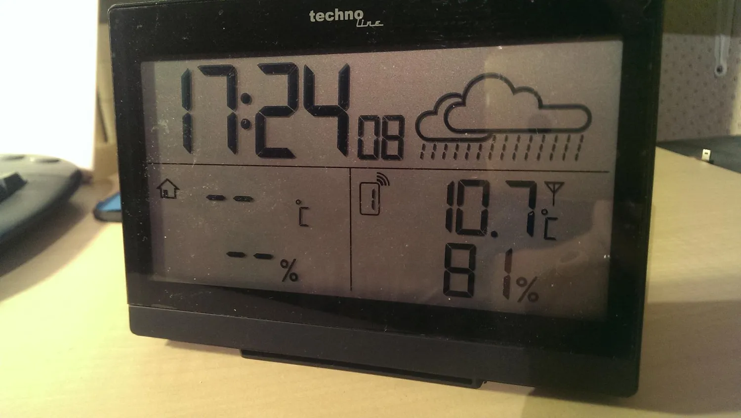 Technoline WS 9252 Funk-Wetterstation schwarz Frostalarm