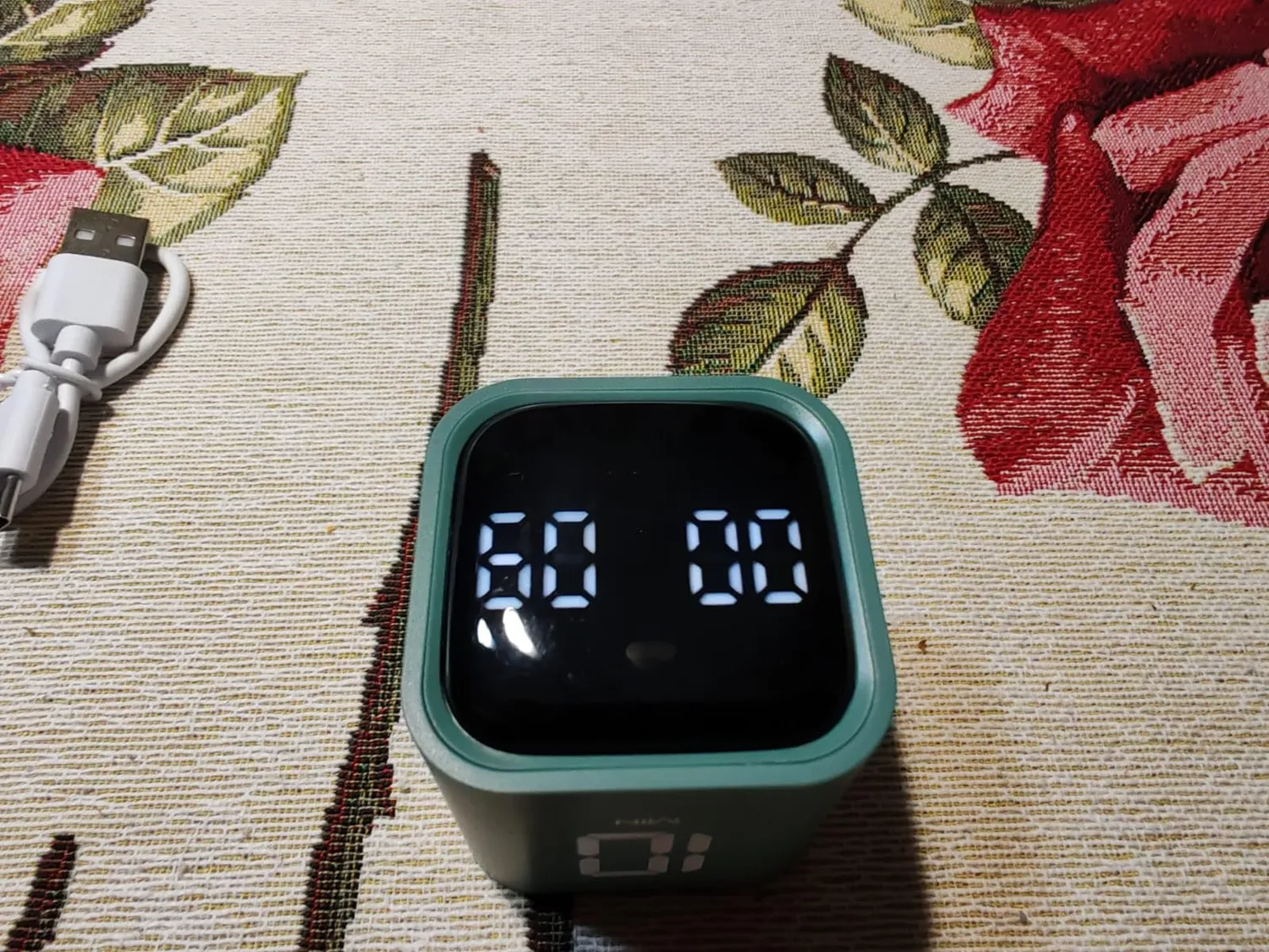 TFA Dostmann 38.2061 Cube-Timer Mini schwarz 5-60 Min.