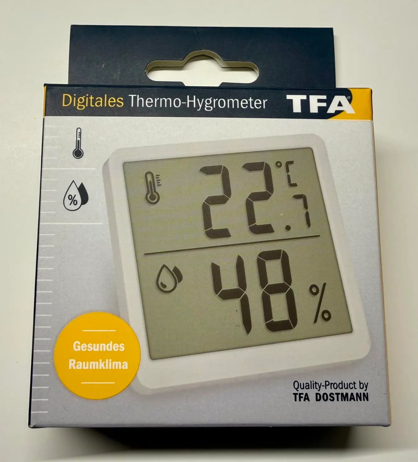 TFA Dostmann 30.5059.02.02 Thermo-Hygrometer 2er Set weiß digital