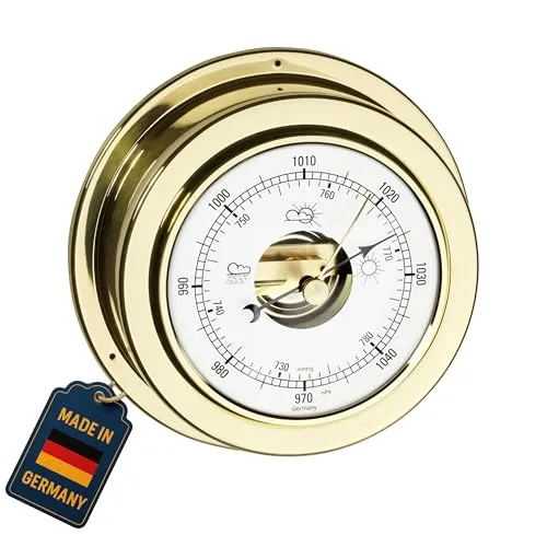 TFA Dostmann Maritim 29.4010.B Barometer Messing analog