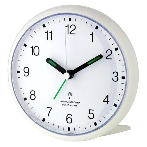 TFA Dostmann 60.1506 Funk-Wecker Silber analog geräuscharm