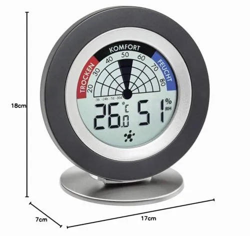 TFA Dostmann Cosy Radar 31.4008.02 Thermo-Hygrometer Set