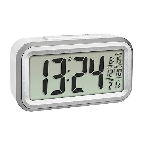 TFA Dostmann LUMIO Plus 60.2553.02 Funkwecker weiß-silber
