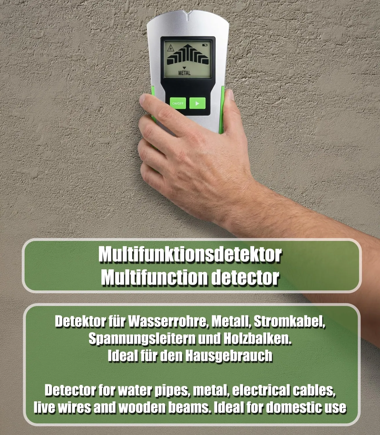 Technoline WZ1200 Wandscanner Leitungssucher 50 mm