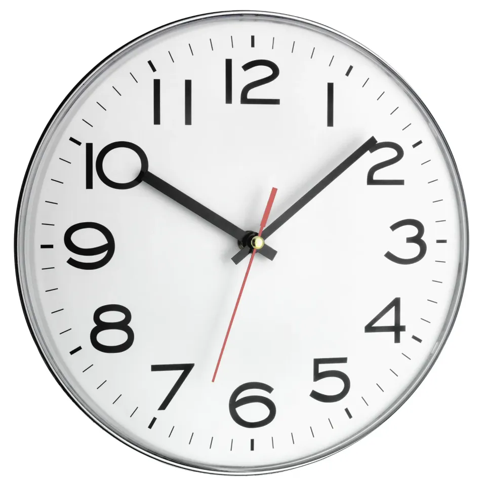 TFA Dostmann 60.3017 Analoge Wanduhr weiß 28 cm tickend