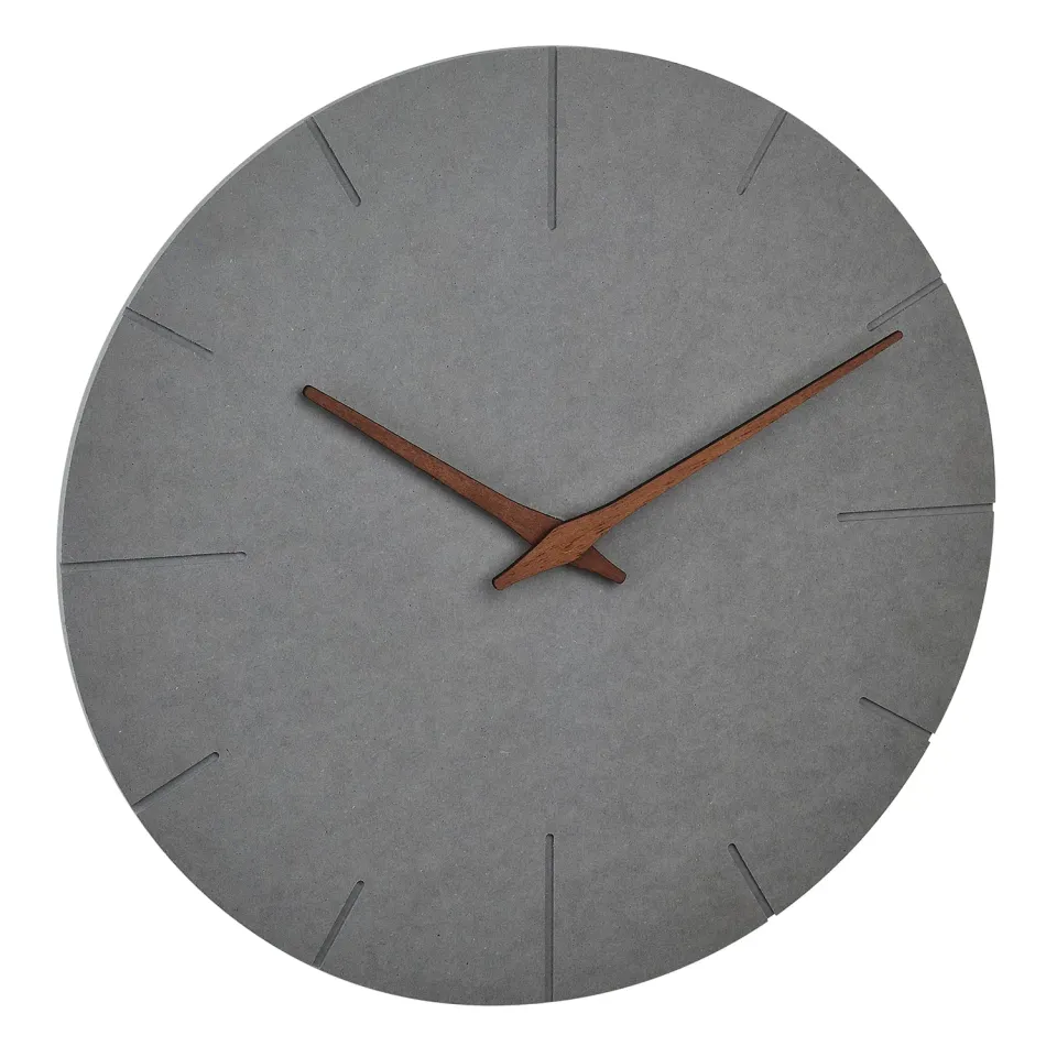 TFA Dostmann 60.3071.10 Wanduhr Beton-Optik Grau 29,7 cm