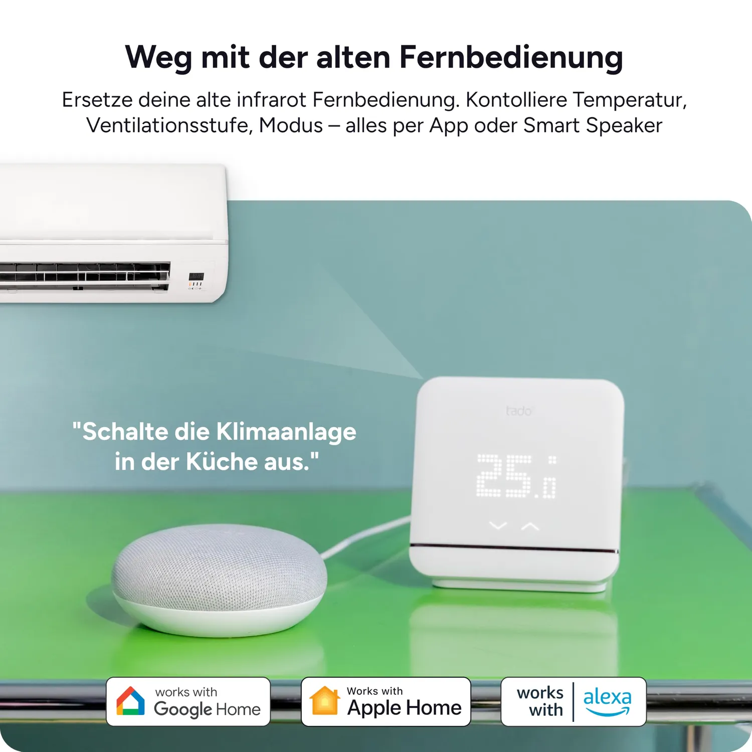 tado° V3+ Klimaanlagensteuerung mit Standfuß WLAN