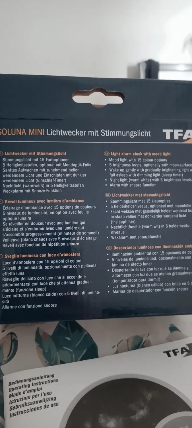 TFA Dostmann Soluna Mini 60.2050 Lichtwecker weiß Sonnenaufgang