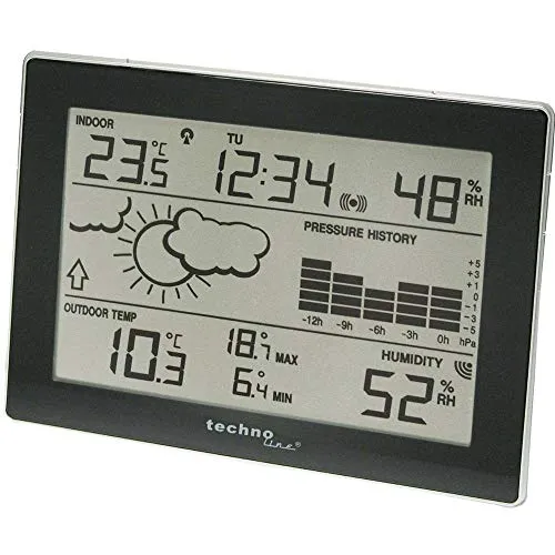 Technoline WS 9274-IT Wetterstation Funk schwarz Luftdruck