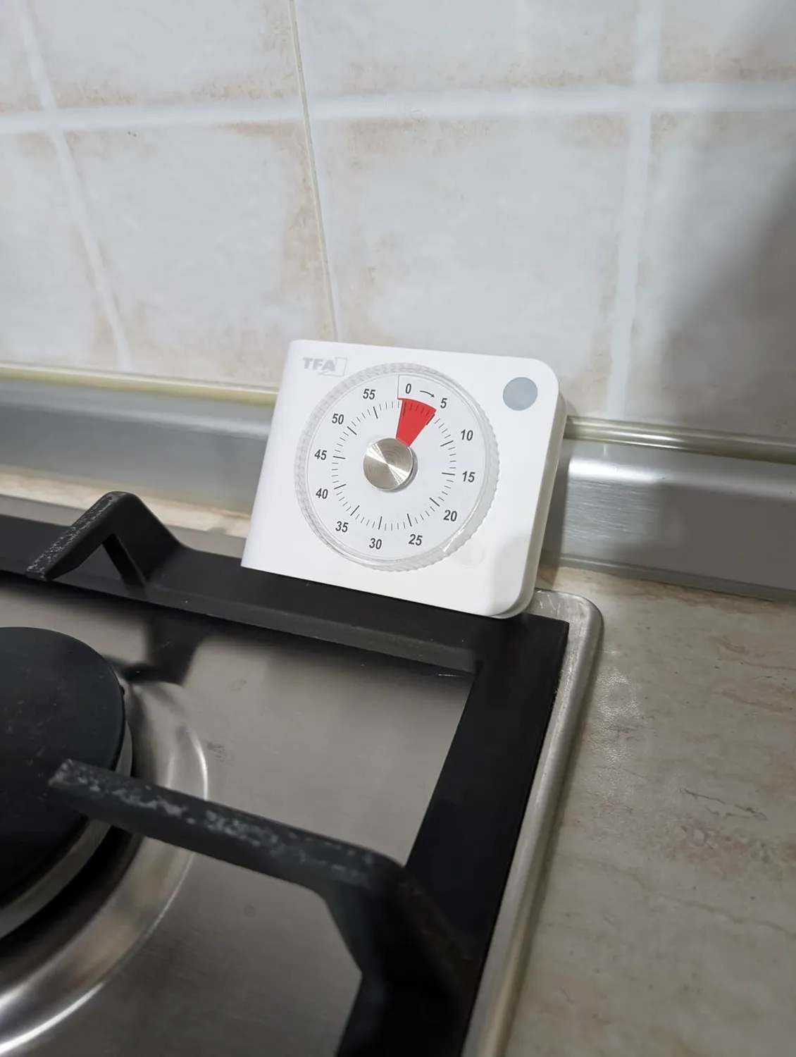 TFA Dostmann 38.2058.02 Küchentimer weiß 60 Minuten analog