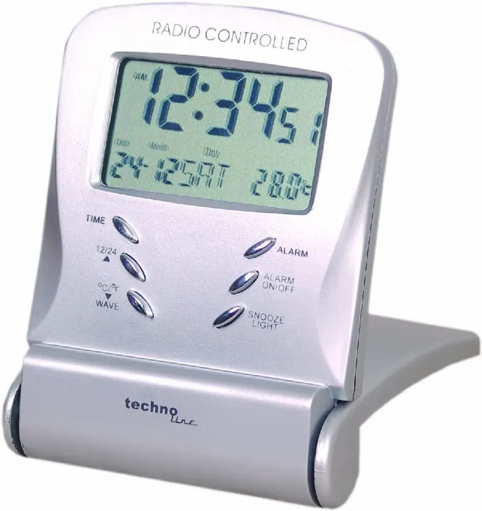 Technoline WT 171 Reisewecker Funkuhr mit Temperaturanzeige