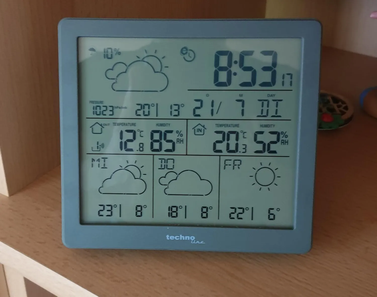 Technoline WD 2200 WLAN-Wetterstation mit Außensensor App